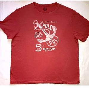 POLO RALPH LAUREN XXL T Shirt Marine Outfitter